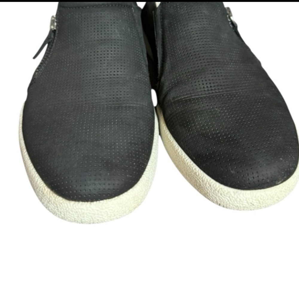 Josef Seibel Black Slip-On Sneakers Zipper Size 38/7 - Picture 9 of 10